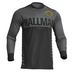 THOR ソアー 2910-7129 HALLMAN Differ Slice MXジャージ チャコール/ブラック L 長袖 バイクウェア ウエストウッド