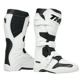 THOR 3411-0650 BLITZ XR LTD ブーツ ホワイト/ブラック 3(21cm) MXフラットソール仕様/キッズ バイク ライディング 子供 靴 歩きやすい 軽量
