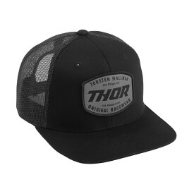 THOR 2501-4156 24モデル CALIBER スナップバック ブラック/グレー フリーサイズ バイク アウトドア 帽子 紫外線