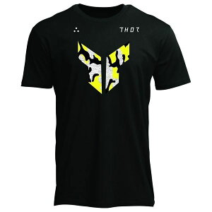 THOR 3030-24523 Tシャツ ICONIC TOXIC ブラック XL バイク 夏 半袖