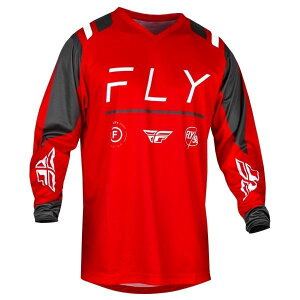FLY 377-923M 24モデル F-16 MXジャージ レッド/チャコール/ホワイト M バイク ウェア ストレッチ