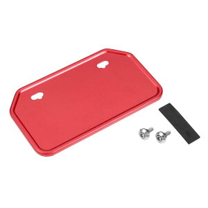 ナンバープレートベース 50-124cc 山型 レッド 原付 原付2種 バイクパーツセンター