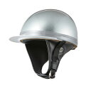 バイクヘルメット コルク半キャップ 銀 シルバーラメ 銀ラメ フリーサイズ 125cc以下 SG規格適合 PSCマーク付 バイク …
