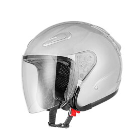 バイクヘルメット エアロフォルムジェットヘルメット シルバー Mサイズ SG規格適合 PSCマーク付 バイク オートバイ ヘルメット バイクパーツセンター