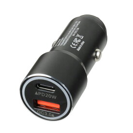 バイク シガーソケットUSB USBアダプター TYPE-C 2ポート ツーリング用品 カー用品 急速充電 12V 24V