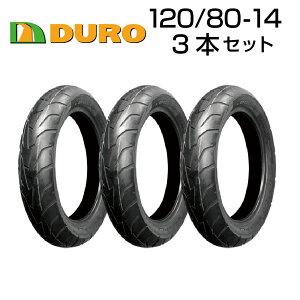 DURO 120/80-14 3�{�Z�b�g �o�C�N �I�[�g�o�C �^�C�� ���i�� �_�����b�v OEM �f���[��