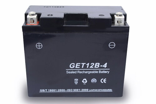 最安値挑戦中!安心の1年間保証♪ジェルバッテリーGET12B-4(YT12B-4GT12B-4)保証書付【GSYUASA互換】『バイクパーツセンター』