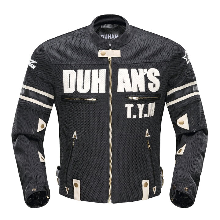 楽天市場】DUHAN モーターサイクル メッシュジャケット 黒 3 