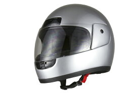 バイクヘルメット フルフェイス 銀 シルバー フリーサイズ SG規格適合 PSCマーク付 バイク オートバイ ヘルメット バイクパーツセンター