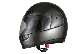 バイクヘルメット フルフェイス ガンメタ フリーサイズ SG規格適合 PSCマーク付 バイク オートバイ ヘルメット バイクパーツセンター