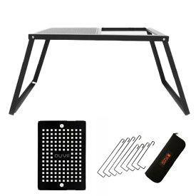 オーヴィル auvil PATIO 36 TABLE Multi Standardセット AVL-PT36-MST折り畳み スチール ブラック