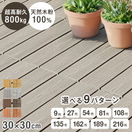 超高耐久800kg 人工木 ウッドパネル 木目調 天然木粉 9枚 27枚 54枚 81枚 108枚 135枚 162枚 189枚 216枚…