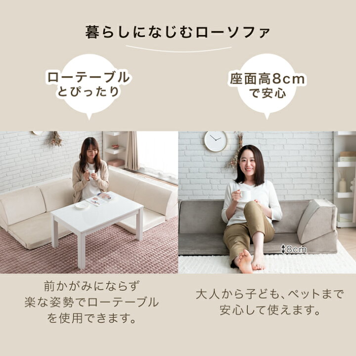 楽天市場】【在庫限りプライス】 洗える カバーリング ローソファー 3 
