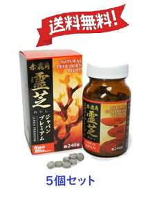 赤・鹿角霊芝 ジャパンプレミアム 240粒 霊芝サプリ 鹿角霊芝カプセル 霊芝 マンネンタケ 赤霊芝 鹿角霊芝 冬虫夏草 イチョウ葉エキス 国産原料 国内製造 賞味期限2026年2月28日