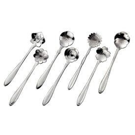 【ゆうパケット対応】『フラワーカトラリー コーヒースプーン 18-8ステンレス』【カトラリー フラワー お花 スプーン ティー用品】