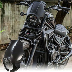 レブル用 ビキニカウル フロントマスク フロントカウル REBEL 黒(マットブラック)レブル250 レブル500 MC49・PC60 2020年式以降 パーツ カスタムパーツ バイクパーツ