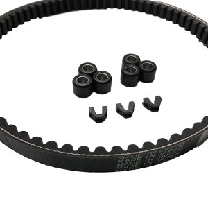 JOG ジョグ ZR プチ CE50 VINO ビーノ デラックス モルフェ XC50 ドライブベルト 交換セット 国産Vベルト スライドピース ウエイトローラー BPK-DVRK-222