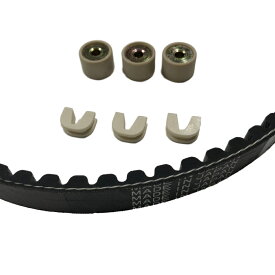 レッツ4 バスケット G パレット アドレス V50 CA42A CA43A　ドライブベルト 交換セット 国産Vベルト スライドピース ウエイトローラー BPK-DVRK-309