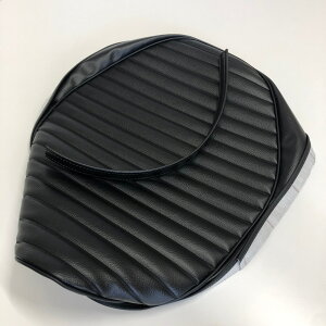 チャピイ80 チャッピー80 CHAPPY 80 カスタム シートカバー タンデムベルト付 生地 タックロール ブラック 張替 純正シート対応 国内生産 オススメ バイクシート神戸 bsk-ych5717-c90p10