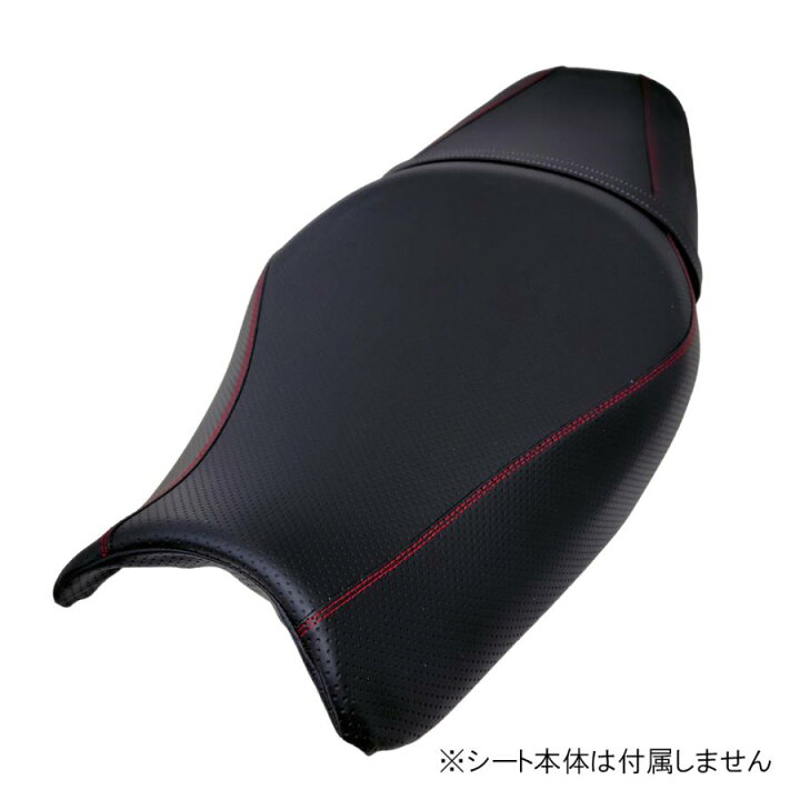 楽天市場】ZX14R ZX-14R エンボス黒 赤ダブルステッチ 純正シート 対応 
