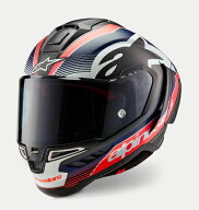 alpinestars（アルパインスター）　8201425　SUPERTECH R10 TEAM HELMET SG/FIM　ブラック/カーボンレッ…