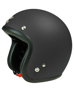 spoon-JET SPJ-903 Jet Helmetジェットヘルメット マットブラック フリーサイズ  シンプルで合わせ易い単色のジェットヘルメット