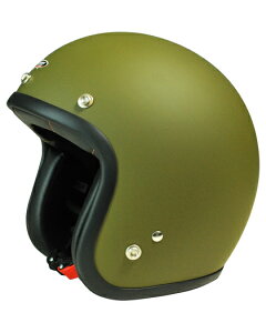 spoon-JET SPJ-903 Jet Helmetジェットヘルメット マットカーキ フリーサイズ  シンプルで合わせ易い単色のジェットヘルメット