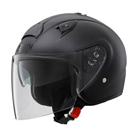 YAMAHA（ヤマハ）　YJ-S　ZENITH　ジェットヘルメット　セミフラットブラック　　圧倒的な解放感を提供するサンバイザー装備オープンジェットヘルメット！日差しをカットする開閉式サンバイザーを標準装備！