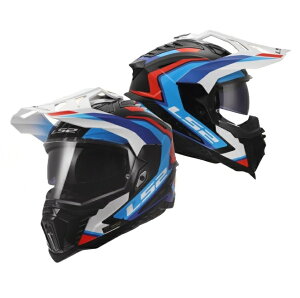 LS2 HELMETS�iLS2 �w�����b�g�j�@EXPLORER PLUS F�@FRONTIERII WHITE BLUE�@�@�i�A�h�x���`���[�^�C�v/�I�t���[�h�w�����b�g�j�W���p���t�B�b�g�ɐi�������C���i�[�o�C�U�[�����A�h�x���`���[�w�����b�g