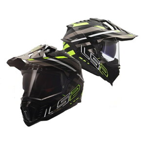 LS2 HELMETS�iLS2 �w�����b�g�j�@EXPLORER PLUS F�@BLACK YELLOW TITANIUM�@�@�i�A�h�x���`���[�^�C�v/�I�t���[�h�w�����b�g�j�W���p���t�B�b�g�ɐi�������C���i�[�o�C�U�[�����A�h�x���`���[�w�����b�g
