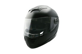 TNK工業　PT-2　システムヘルメット　ハーフマットブラック（開閉式ヘルメット/インナーシールド内蔵/ベンチレーション/内装着脱式洗濯可）