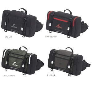 RS-TAICHI(RSタイチ) RSB291 ヒップバッグ (L)  1泊分のツーリングで必要な着替えや荷物が収納可能な容量10リットルの大容量ヒップバッグ!衣類だけでなく小型カメラや財布スマートフォ