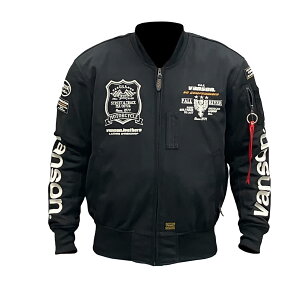 VANSON�i�o���\���j�@VS251S-BW�@���b�V��MA-1�W���P�b�g�@�u���b�N/�A�C�{���[�@�@�u�o�C�N���[���h�v�I���W�i�����f���I�I���E�\�Ȗh���C���i�[�W���P�b�g��W�����������L���V�[�Y����