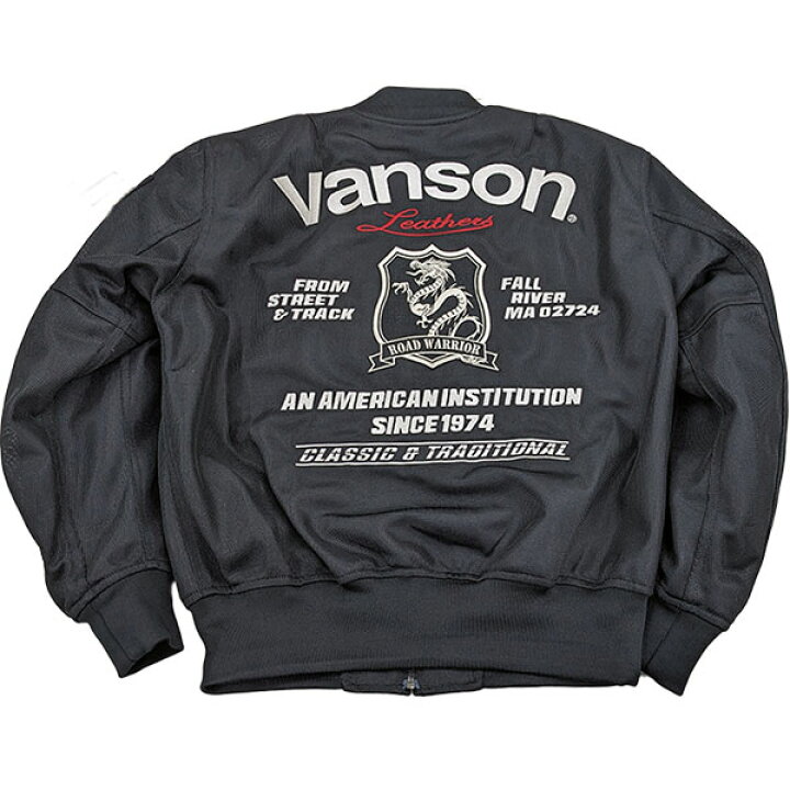 楽天市場】【限定特価！】VANSON（バンソン） VS241S-BW メッシュ 