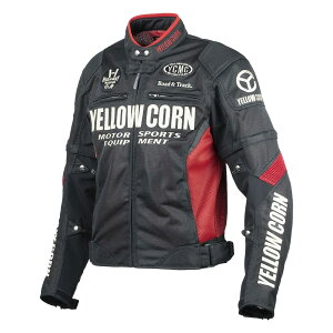 YELLOW CORN�i�C�G���[�R�[���j�@YB-6102�@���b�V���W���P�b�g�@MESH JACKET�@BLACK/RED