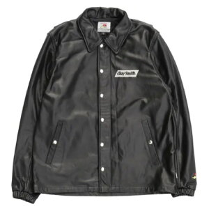 CLAY SMITH�i�N���C�X�~�X�j�@CSY-5050�@REALBLACK ���U�[�R�[�`�W���P�b�g�@�u���b�N/�A�C�{���[�@�@��Ԑl�C��CLAYSMITH�̃R�[�`�W���P�b�g���烌�U�[ver.���o��B