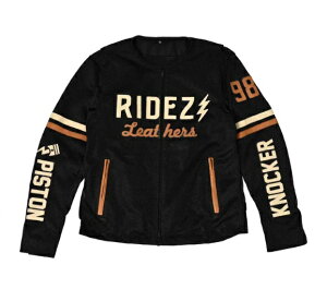 RIDEZ(ライズ) RLSJ15 PISTON KNOCKER MESH JACKET ブラック  (メッシュレザージャケット/本革)