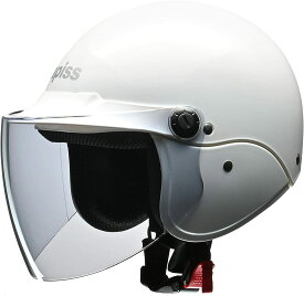 リード工業　LEAD工業 Apiss　AP-603 セミジェットヘルメット ホワイト（57〜60cm未満）バイクヘルメット　125以下対応　SG　PSC規格　