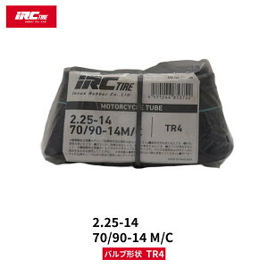 �y���[�zIRC 25918B ���[�^�[�T�C�N���p�`���[�u 2.25-14 70/90-14 M/C TR4 �o���u | IRC / �A�C�A�[���V�[