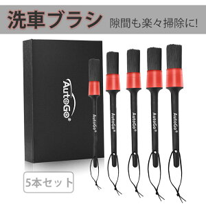 【ポイント2倍】洗車ブラシ 筆 5本セット ディテールブラシ 高品質豚毛 洗車 筆 ストラップ付き 愛車 エンブレム ボディ ディテールブラシ クリーニング ブラシ ホイール 柔らかい 細かい 汚