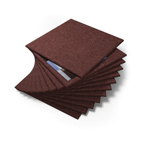 【168枚】吸音材 吸音パネル 吸音ボード 高品質素材採用 硬質吸音フェルトボード 難燃 室内装飾 吸音マット 壁 賃貸 防音室 おしゃれ 5カラー選べる 両面テープ付き 楽器 ピアノ室 消音 防音