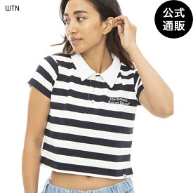 【OUTLET】【30%OFF】2023 エレメント レディース WMS BIG BORDER CROPPED POLO ポロシャツ WTN 【2023年夏モデル】 全1色 M/L ELEMENT EDEN