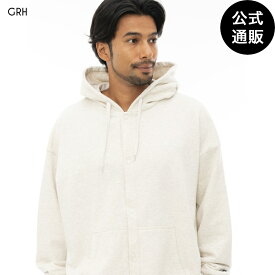 【OUTLET】【30%OFF】【送料無料】【直営店限定】2023 エレメント メンズ BUTTON HOODIE パーカー GRH 【2023年秋冬モデル】 全1色 M/L/XL ELEMENT