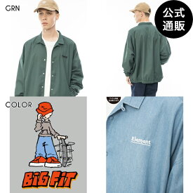 【OUTLET】【20%OFF】【送料無料】2024 エレメント メンズ MT COACH JACKET ジャケット GRN 【2024年春夏モデル】 全1色 M/L/XL ELEMENT