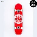 2024 エレメント スケートボード SEAL JAPAN 7.75 コンプリートデッキ RED 全1色 7.75 ELEMENT