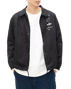 【OUTLET】【50%OFF】【送料無料】2024 ルーカ メンズ UP SS COACH JKT ジャケット BLK 【2024年秋冬モデル】 全1色 S/M/L rvca