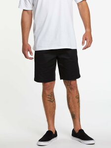 �y���������}���\�����Ԃ�P10�{�I�z�yOUTLET�z�y30%OFF�z�y���������z�{���R�� FRICKIN ELASTIC WAIST SHORTS - BLACK �S1�F S/M/L/XL VOLCOM
