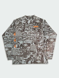�y���������}���\�����Ԃ�P10�{�I�z�yOUTLET�z�{���R�� LONG SLEEVE MOCK NECK TEE - COLLAGE �S1�F S/M/L/XL VOLCOM