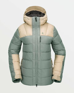 【OUTLET】【30%OFF】【送料無料】ボルコム Womens Puffleup Jacket - Lichen Green 全1色 XXS/XS/S/M/L/XL/XXL VOLCOM