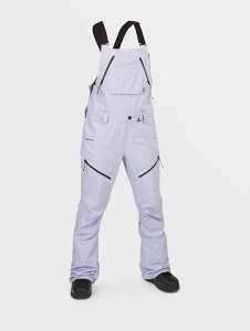y}\ԂP10{IzyOUTLETz{R Womens Elm Stretch Gore Bib Overalls - Lilac Ash S1F XS/S/M/L/XL/XXL VOLCOM